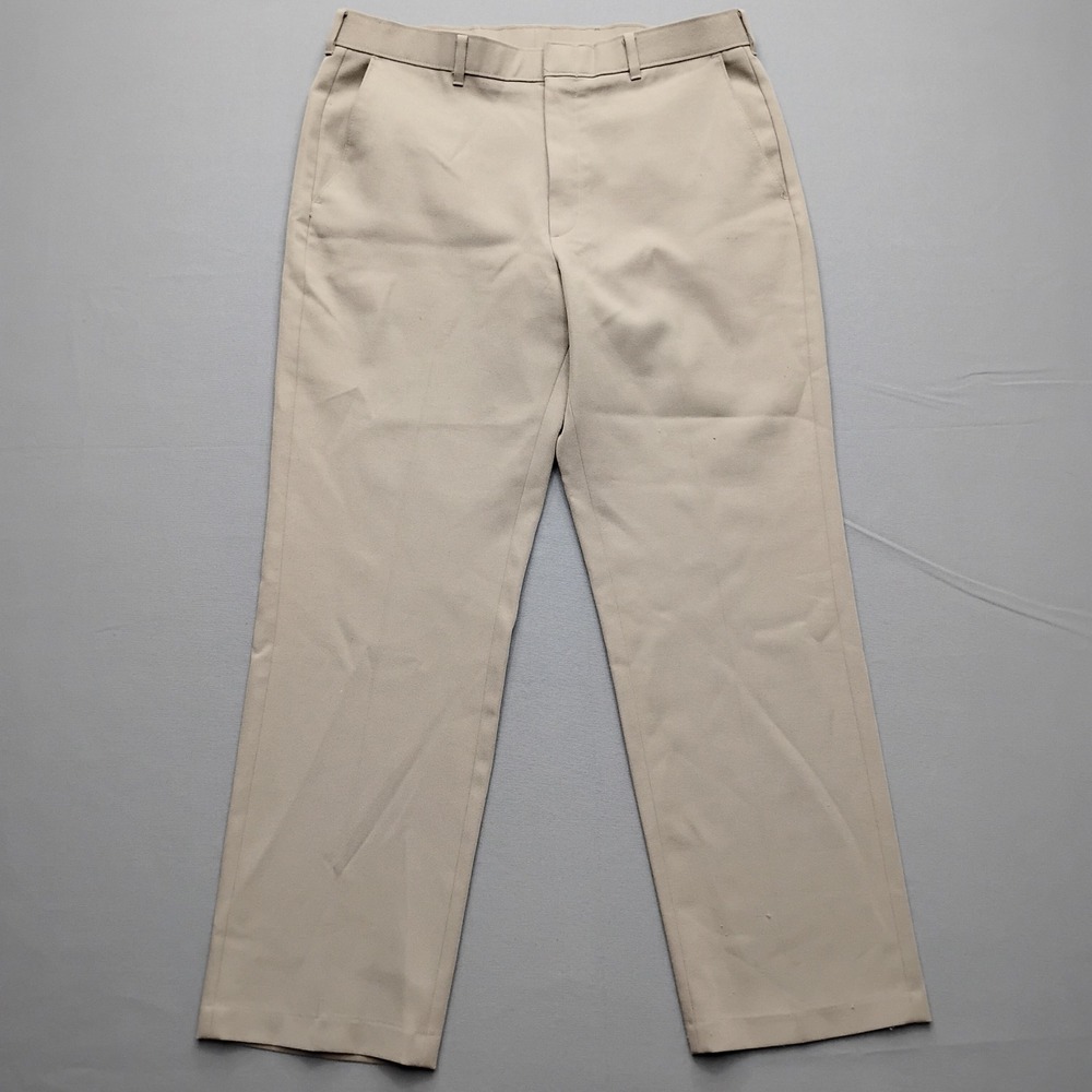 Vintage Levis Action Slacks Mens 36x30 Tan Khaki Dress Pants Made in USA